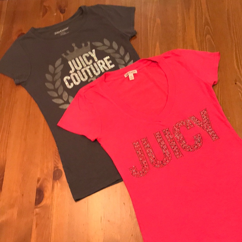 Vintage Juicy Couture 2 T-shirt bundle, SZ: XS